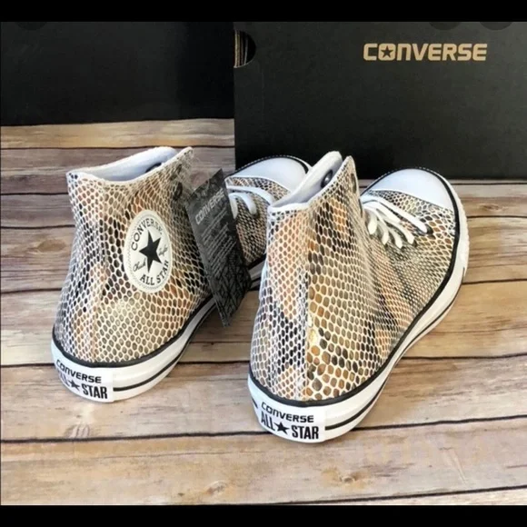 SOLD OUT! Converse snake skin print very unique - Picture 1 of 6
